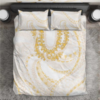 Aloha Lei Onaona Bedding Set Beige Hawaiian Tribal Pattern