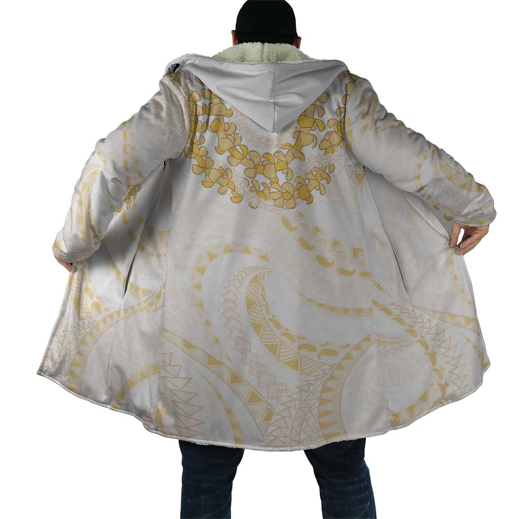 Aloha Lei Onaona Cloak Beige Hawaiian Tribal Pattern - Polynesian Pride