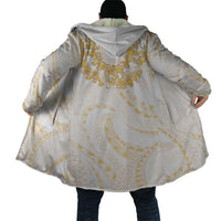 Aloha Lei Onaona Cloak Beige Hawaiian Tribal Pattern - Polynesian Pride