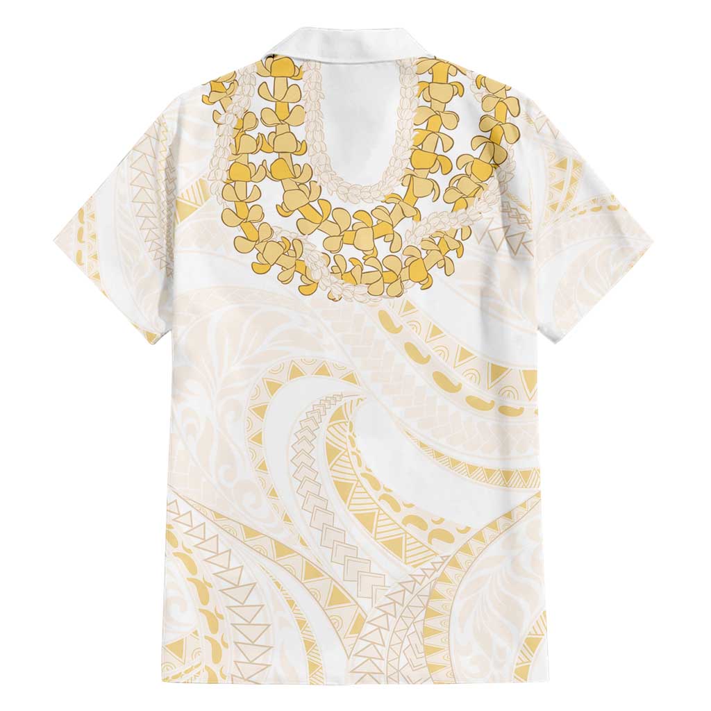 Aloha Lei Onaona Family Matching Off Shoulder Maxi Dress and Hawaiian Shirt Beige Hawaiian Tribal Pattern LT9 - Polynesian Pride