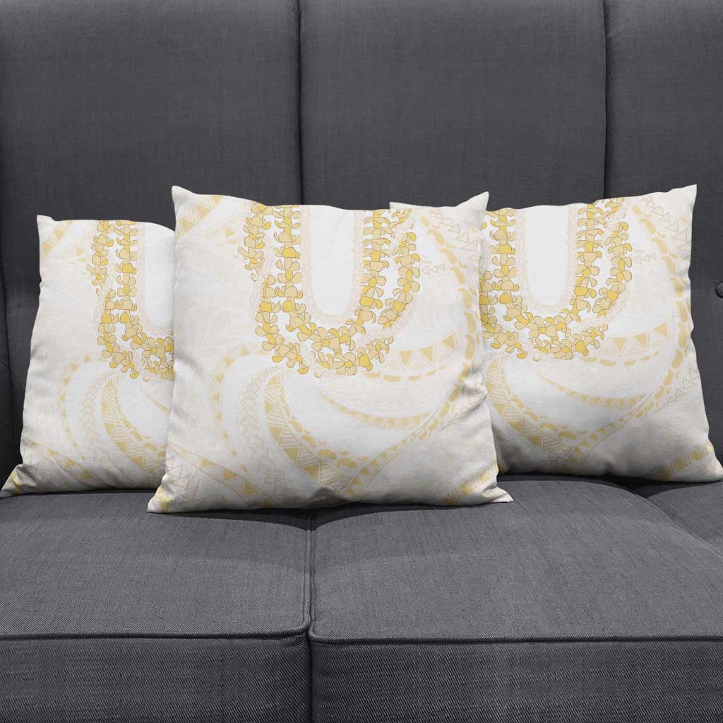 Aloha Lei Onaona Pillow Cover Beige Hawaiian Tribal Pattern - Polynesian Pride