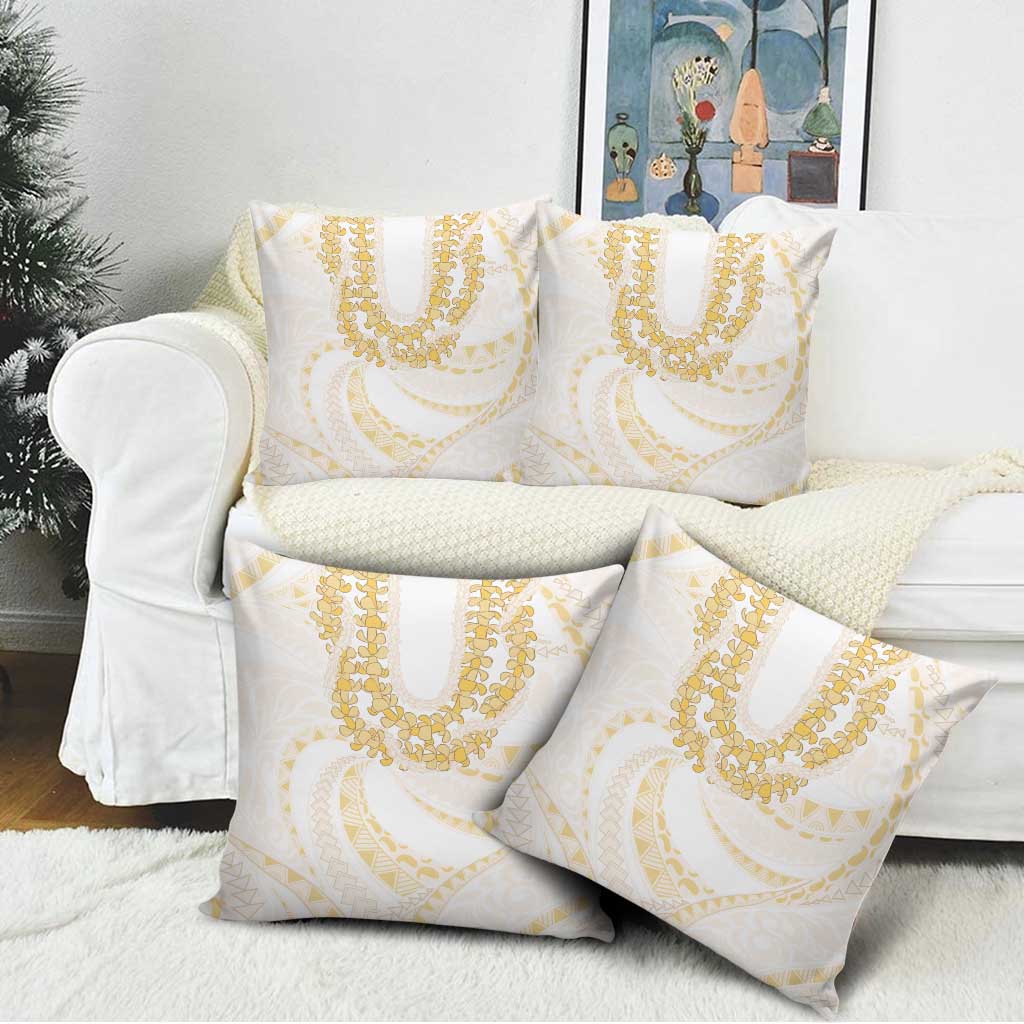 Aloha Lei Onaona Pillow Cover Beige Hawaiian Tribal Pattern - Polynesian Pride