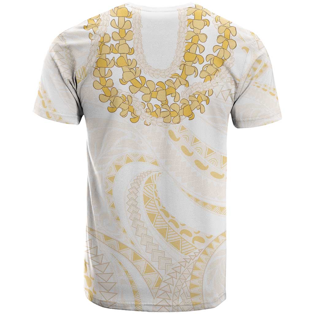 Aloha Lei Onaona T Shirt Beige Hawaiian Tribal Pattern