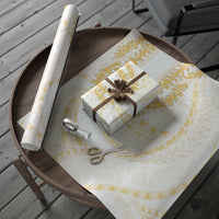 Aloha Lei Onaona Wrapping Paper Beige Hawaiian Tribal Pattern - Polynesian Pride