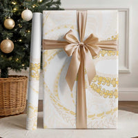 Aloha Lei Onaona Wrapping Paper Beige Hawaiian Tribal Pattern - Polynesian Pride