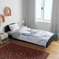 Aloha Lei Onaona Bedding Set Navy Blue Hawaiian Tribal Pattern