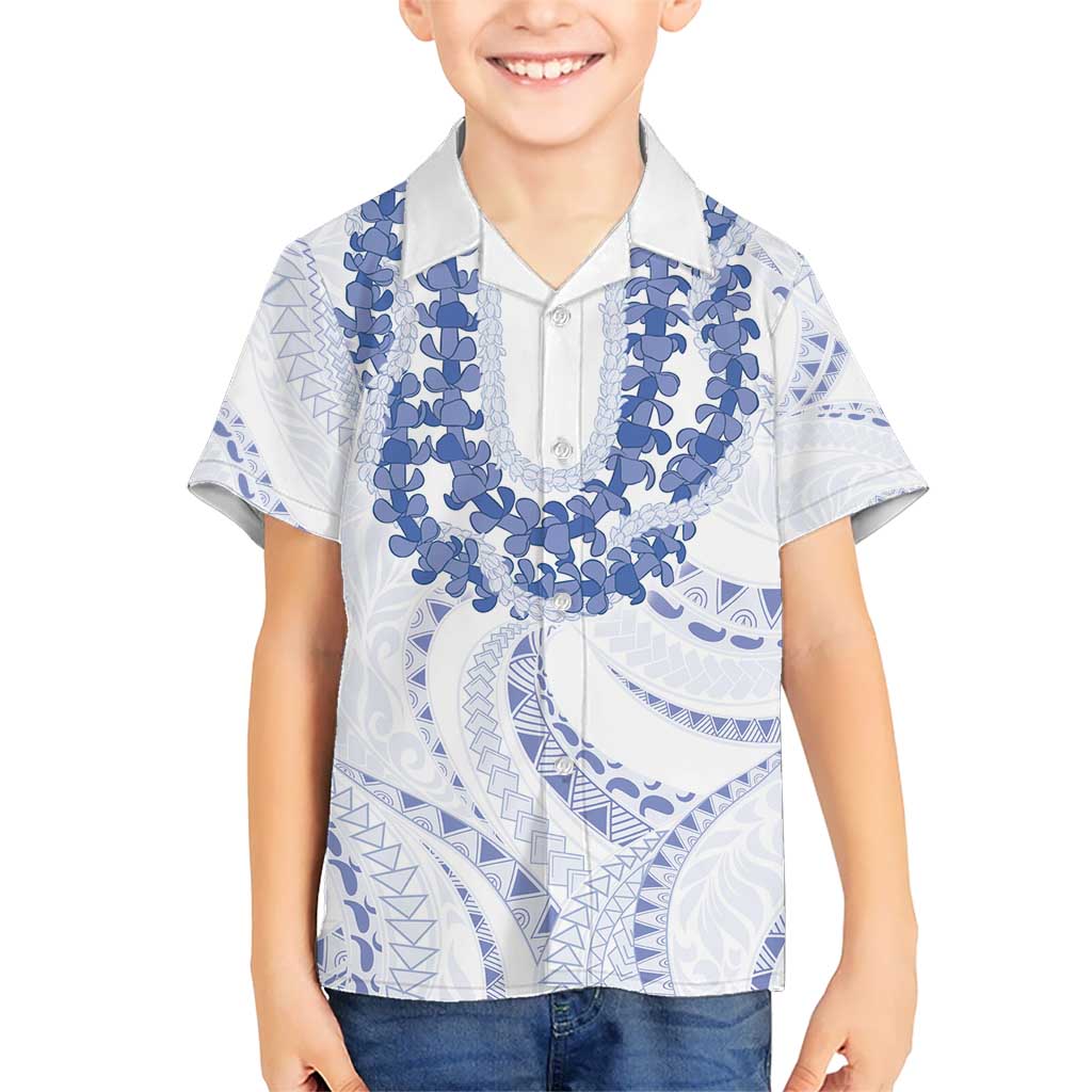 Aloha Lei Onaona Hawaiian Shirt Navy Blue Hawaiian Tribal Pattern