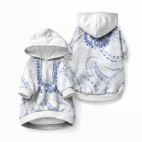 Aloha Lei Onaona Pet Hoodie Navy Blue Hawaiian Tribal Pattern LT9 Pullover Blue - Polynesian Pride
