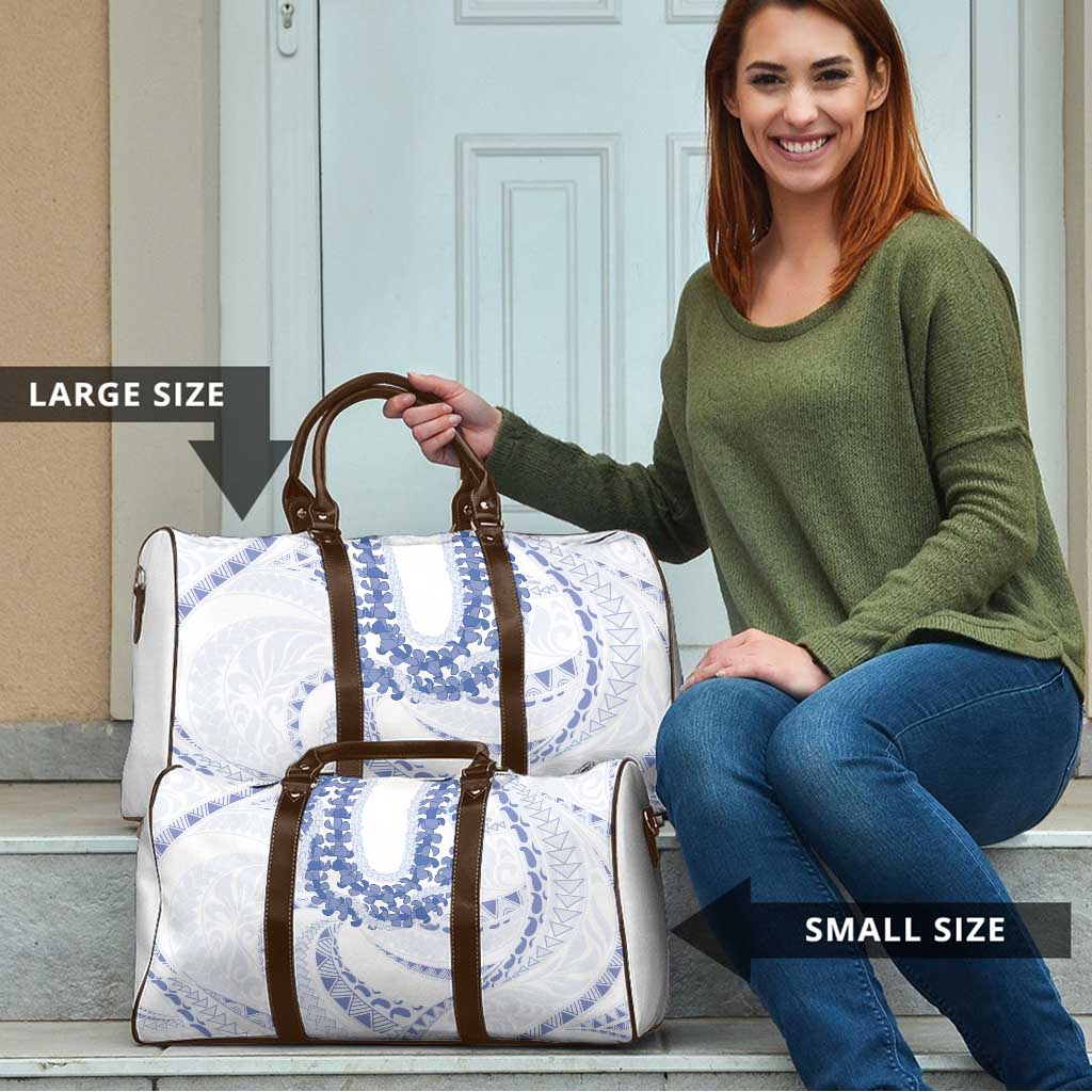 Aloha Lei Onaona Travel Bag Navy Blue Hawaiian Tribal Pattern - Polynesian Pride