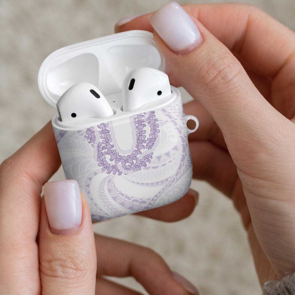 Aloha Lei Onaona AirPods Case Purple Hawaiian Tribal Pattern - Polynesian Pride