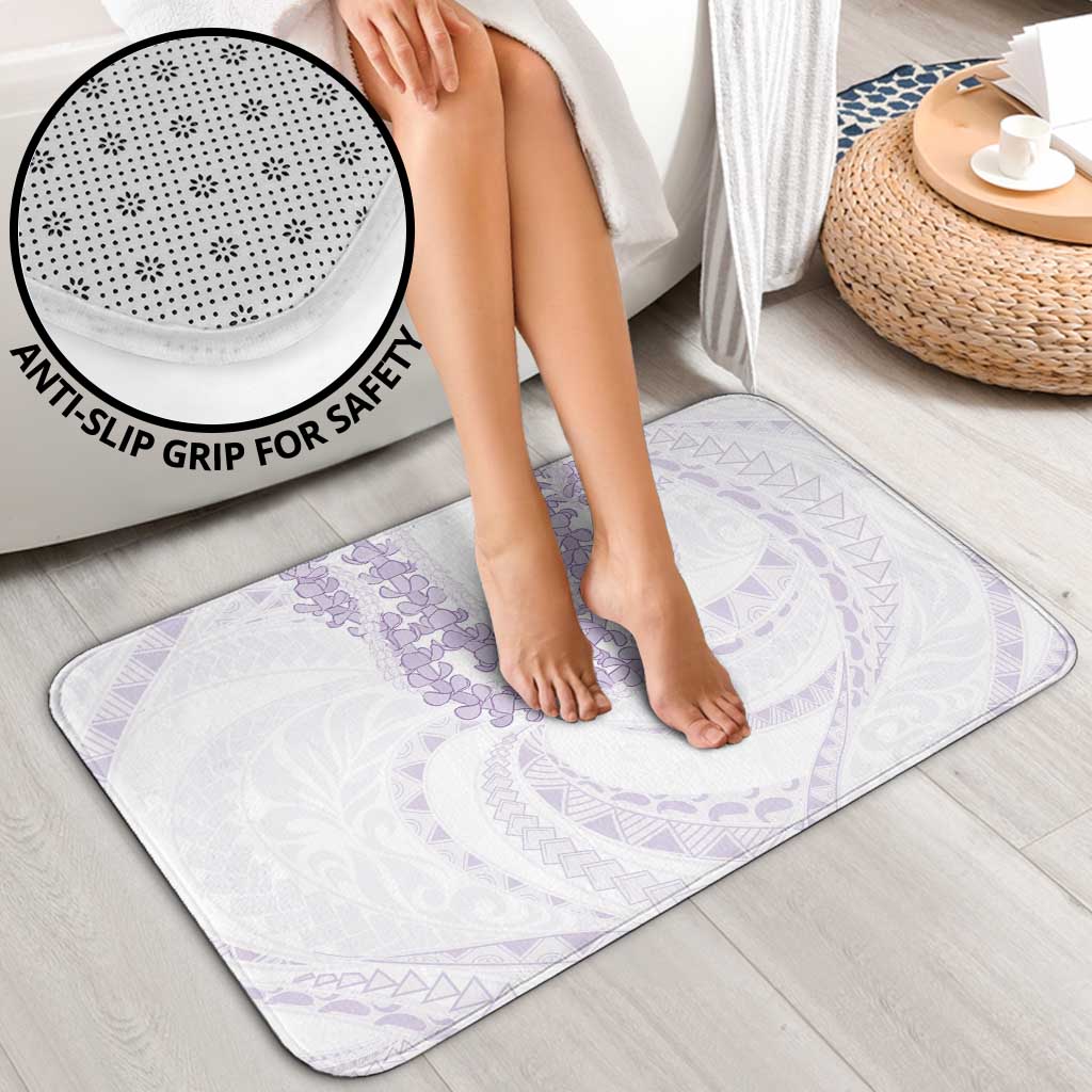 Aloha Lei Onaona Bathroom Set Purple Hawaiian Tribal Pattern - Polynesian Pride