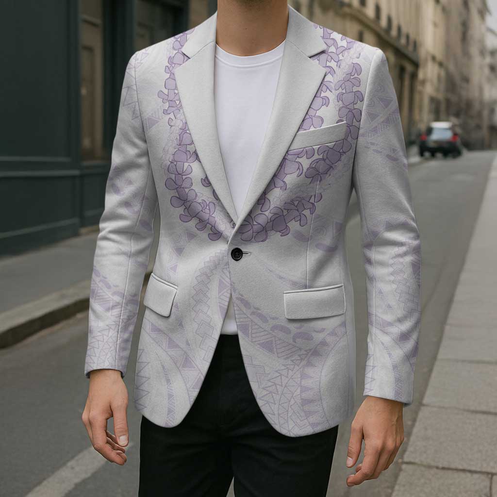 Aloha Lei Onaona Blazer Purple Hawaiian Tribal Pattern - Polynesian Pride