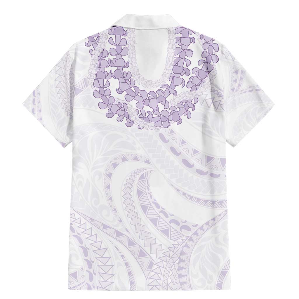 Aloha Lei Onaona Family Matching Mermaid Dress and Hawaiian Shirt Purple Hawaiian Tribal Pattern LT9 - Polynesian Pride