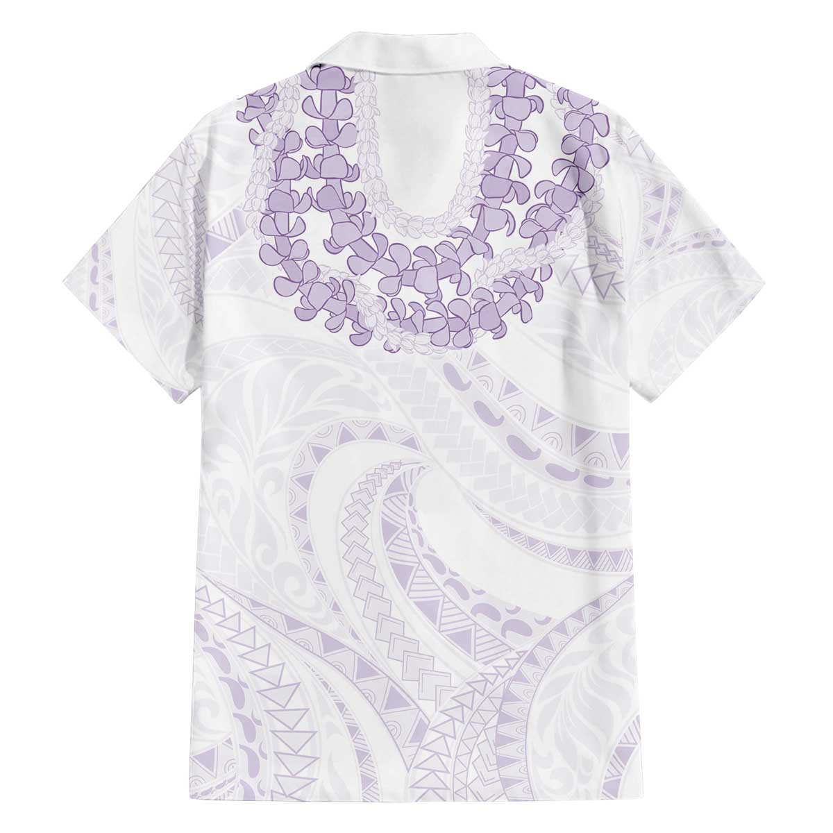 Aloha Lei Onaona Family Matching Off The Shoulder Long Sleeve Dress and Hawaiian Shirt Purple Hawaiian Tribal Pattern LT9 - Polynesian Pride