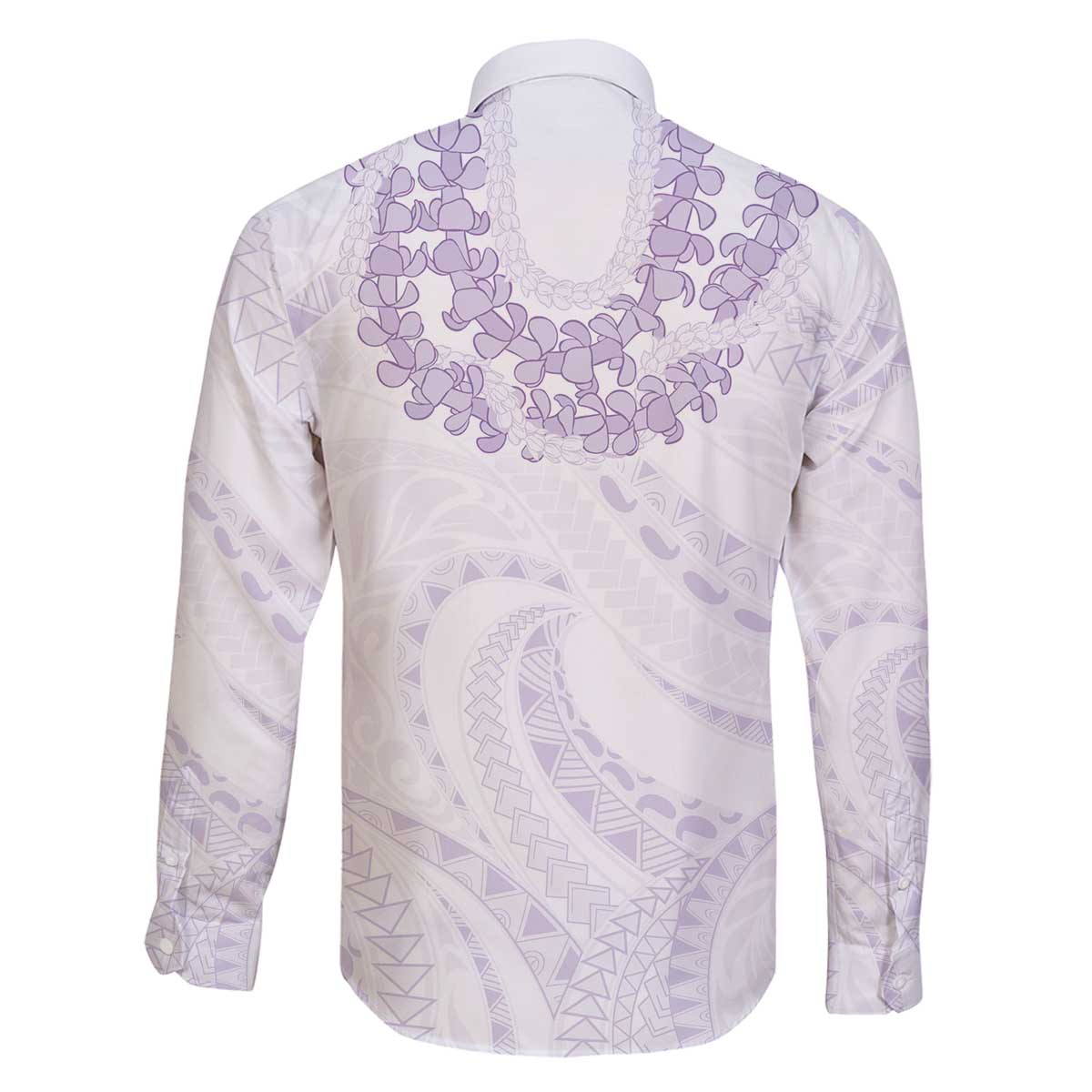 Aloha Lei Onaona Family Matching Off The Shoulder Long Sleeve Dress and Hawaiian Shirt Purple Hawaiian Tribal Pattern LT9 - Polynesian Pride