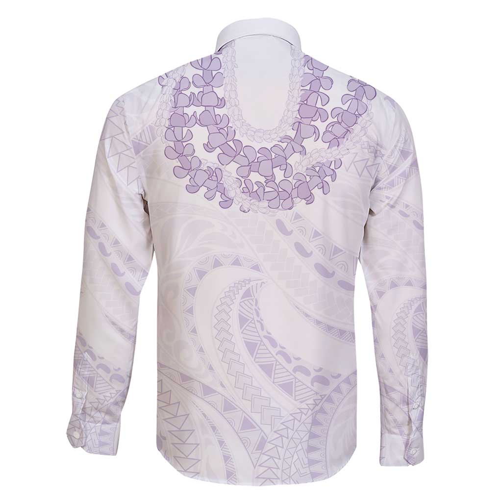 Aloha Lei Onaona Family Matching Short Sleeve Bodycon Dress and Hawaiian Shirt Purple Hawaiian Tribal Pattern LT9 - Polynesian Pride
