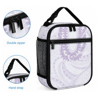Aloha Lei Onaona Lunch Bag Purple Hawaiian Tribal Pattern LT9 - Polynesian Pride