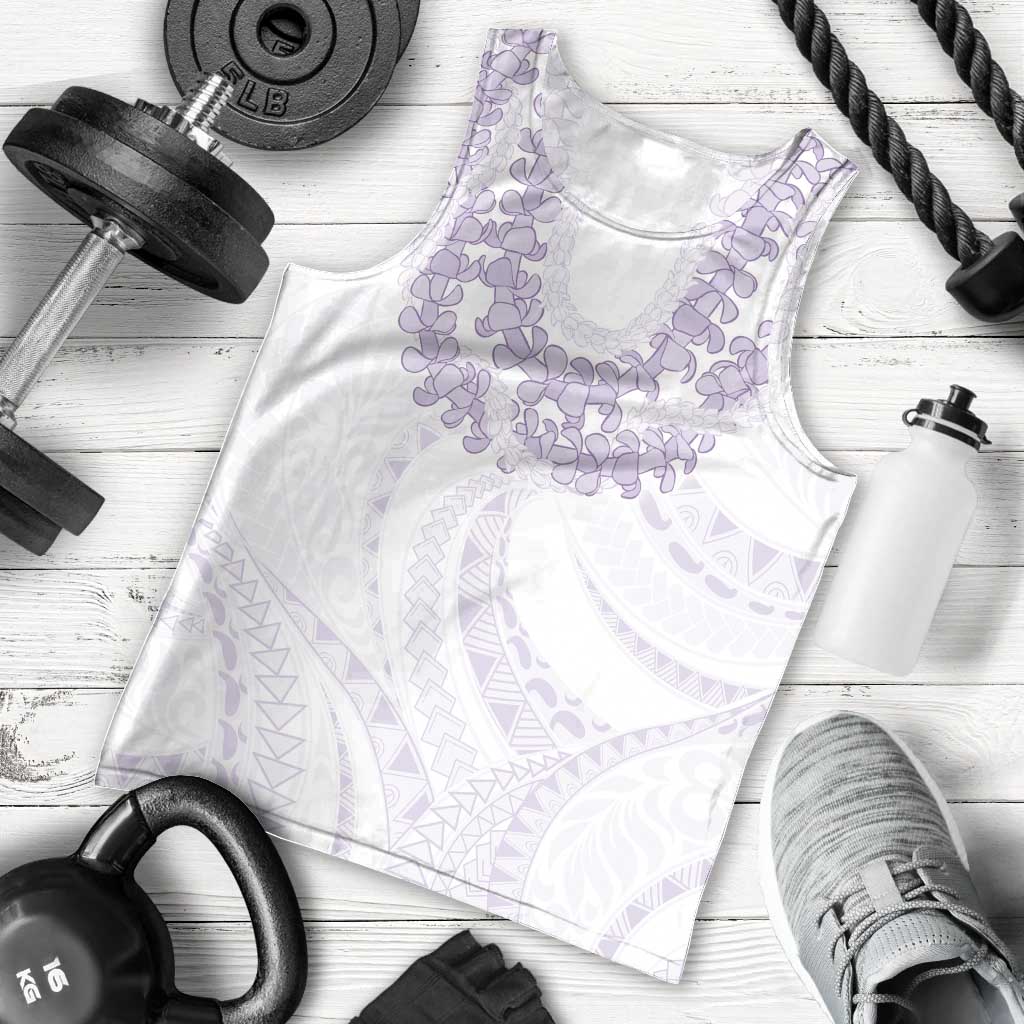 Aloha Lei Onaona Men Tank Top Purple Hawaiian Tribal Pattern