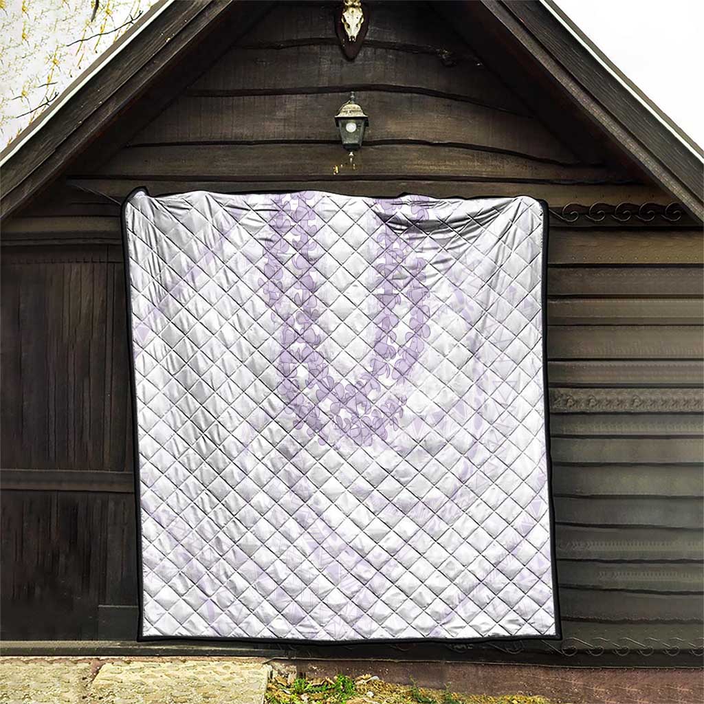 Aloha Lei Onaona Quilt Purple Hawaiian Tribal Pattern