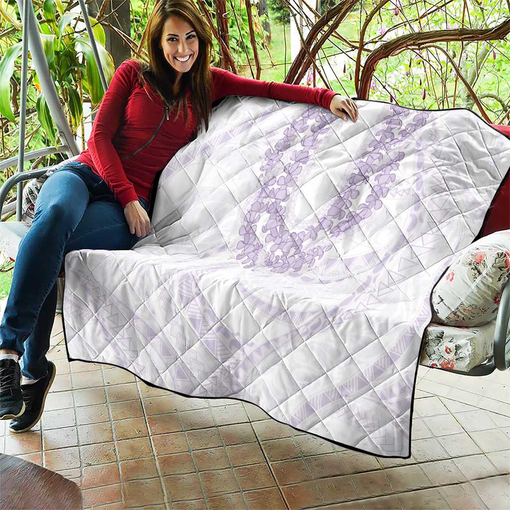 Aloha Lei Onaona Quilt Purple Hawaiian Tribal Pattern