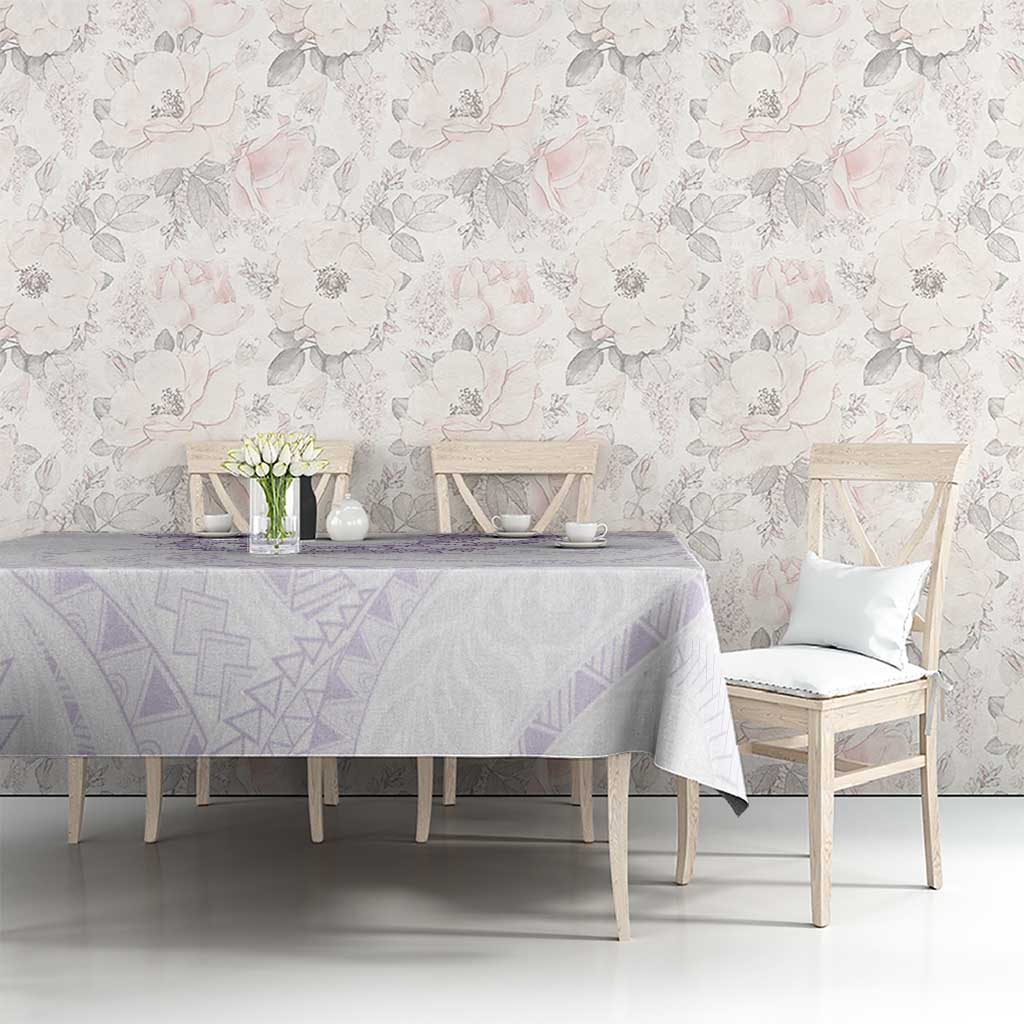 Aloha Lei Onaona Tablecloth Purple Hawaiian Tribal Pattern