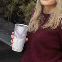 Aloha Lei Onaona Tumbler Cup Purple Hawaiian Tribal Pattern