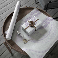 Aloha Lei Onaona Wrapping Paper Purple Hawaiian Tribal Pattern - Polynesian Pride