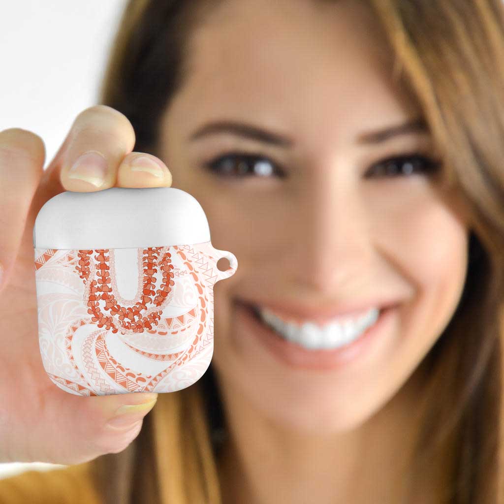 Aloha Lei Onaona AirPods Case Red Hawaiian Tribal Pattern - Polynesian Pride