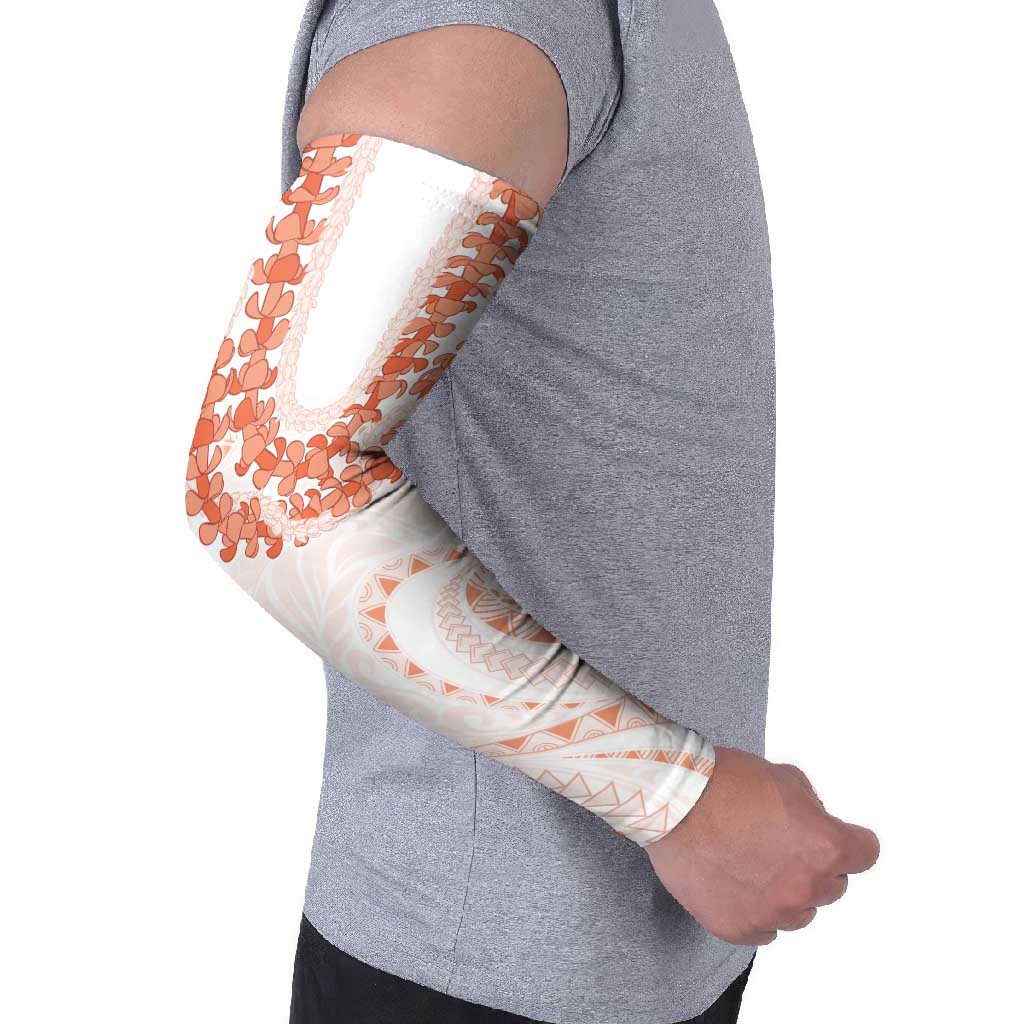 Aloha Lei Onaona Arm Sleeves Red Hawaiian Tribal Pattern - Polynesian Pride
