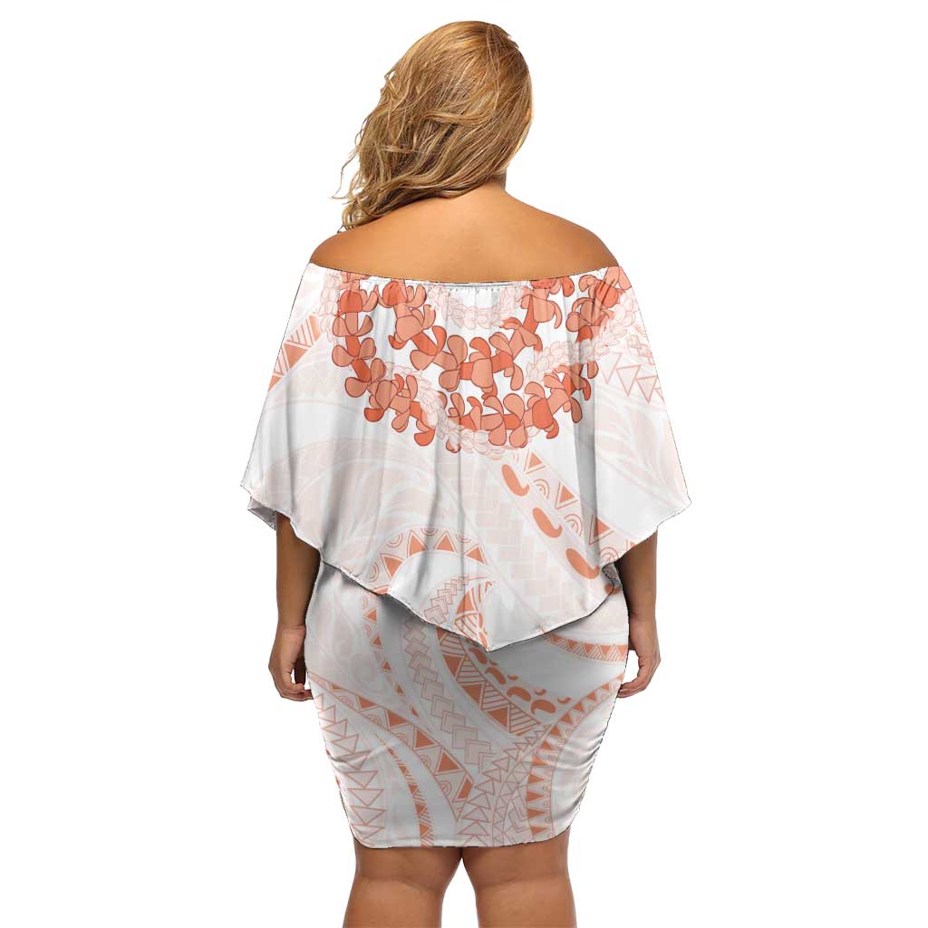 Aloha Lei Onaona Family Matching Off Shoulder Short Dress and Hawaiian Shirt Red Hawaiian Tribal Pattern LT9 - Polynesian Pride
