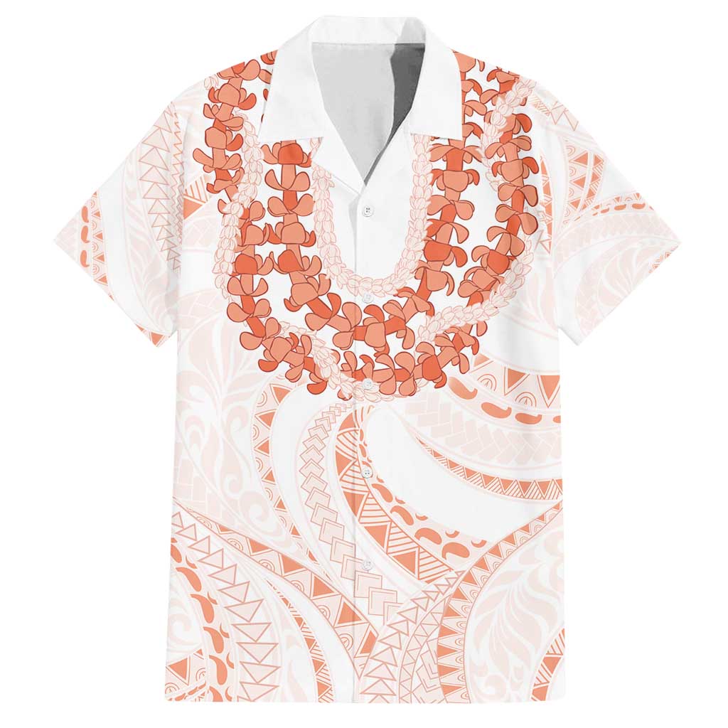Aloha Lei Onaona Family Matching Tank Maxi Dress and Hawaiian Shirt Red Hawaiian Tribal Pattern LT9 Dad's Shirt - Short Sleeve Red - Polynesian Pride