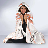 Aloha Lei Onaona Hooded Blanket Red Hawaiian Tribal Pattern