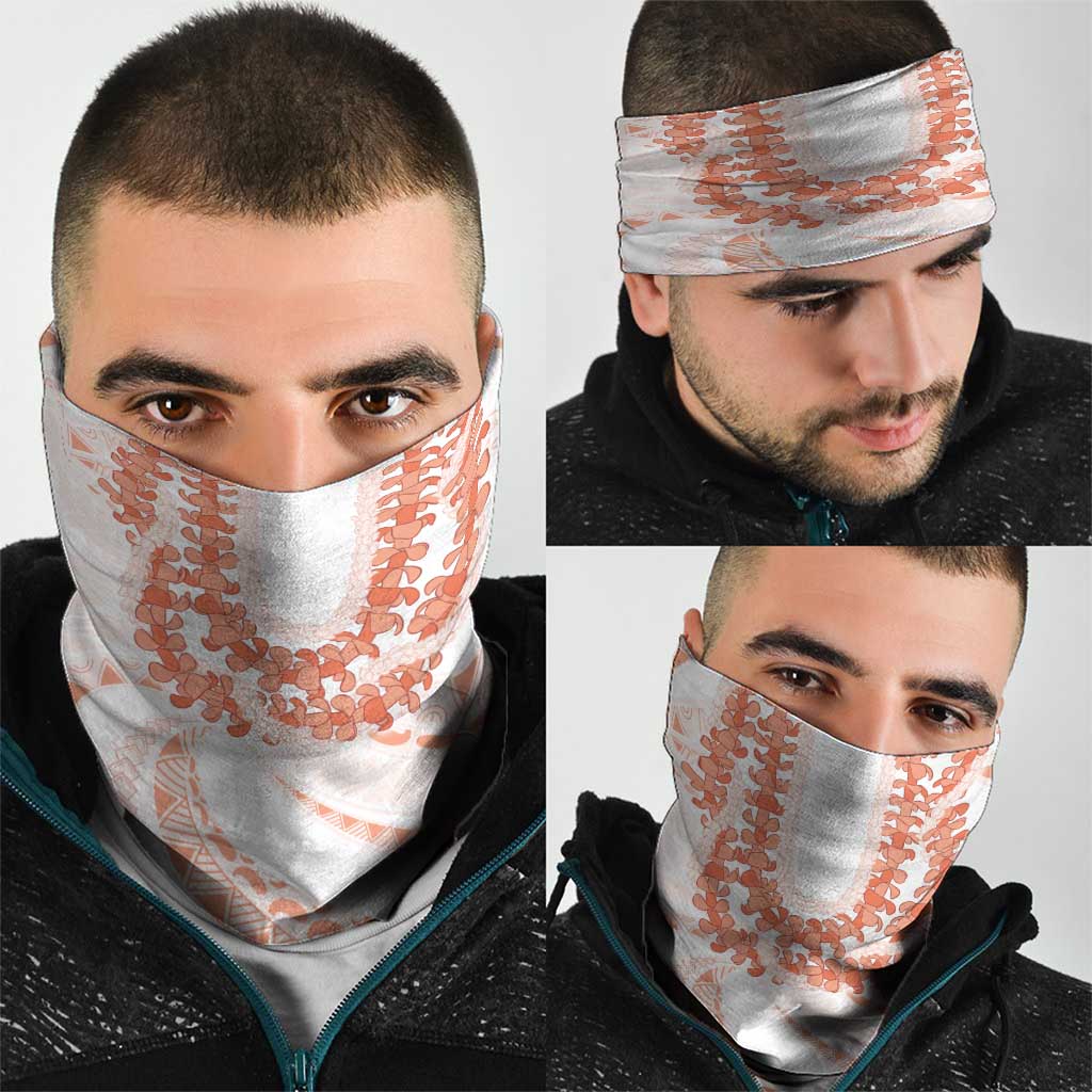 Aloha Lei Onaona Neck Gaiter Red Hawaiian Tribal Pattern - Polynesian Pride