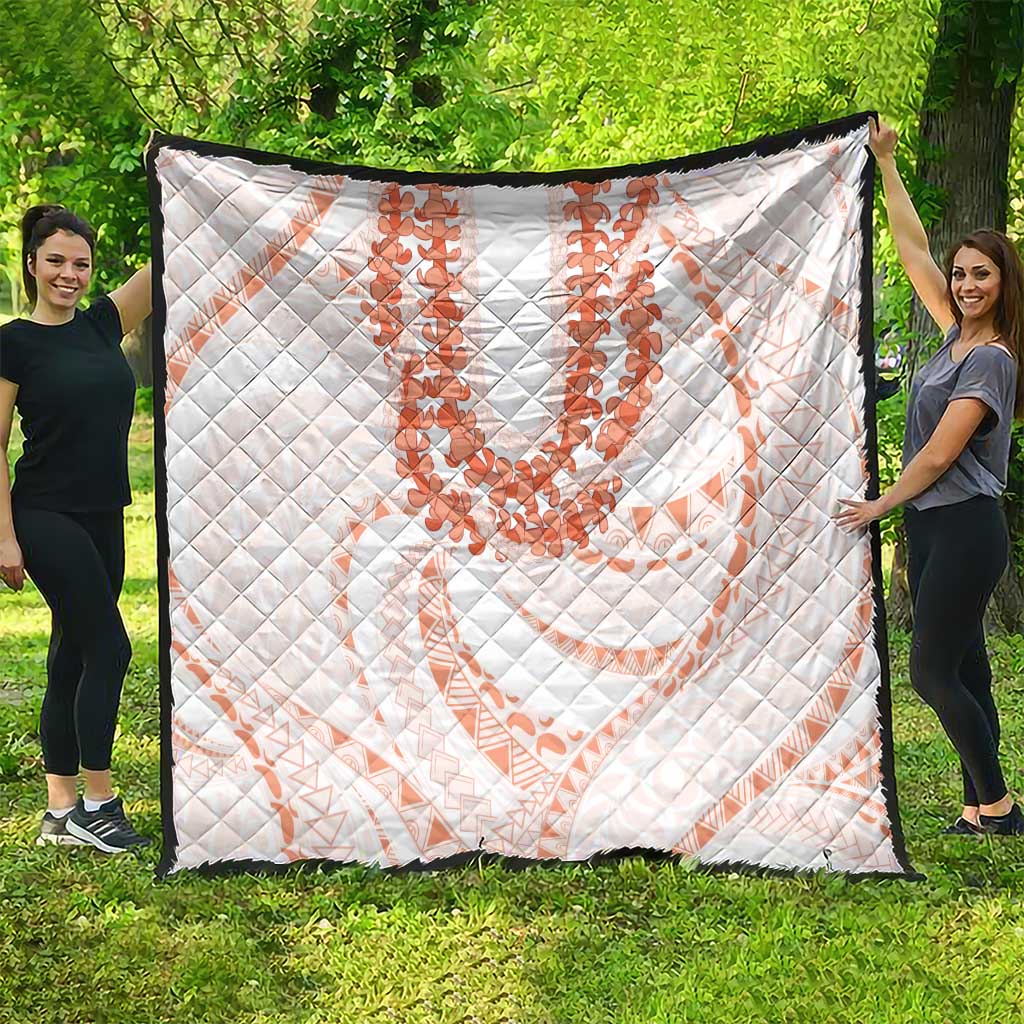 Aloha Lei Onaona Quilt Red Hawaiian Tribal Pattern