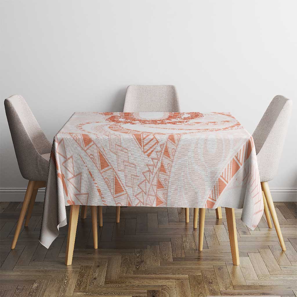 Aloha Lei Onaona Tablecloth Red Hawaiian Tribal Pattern