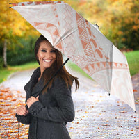 Aloha Lei Onaona Umbrella Red Hawaiian Tribal Pattern - Polynesian Pride