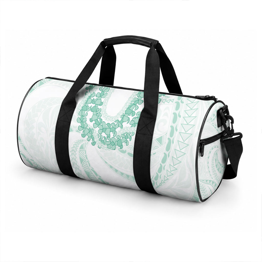Aloha Lei Onaona Duffle Bag Sage Green Hawaiian Tribal Pattern LT9 - Polynesian Pride