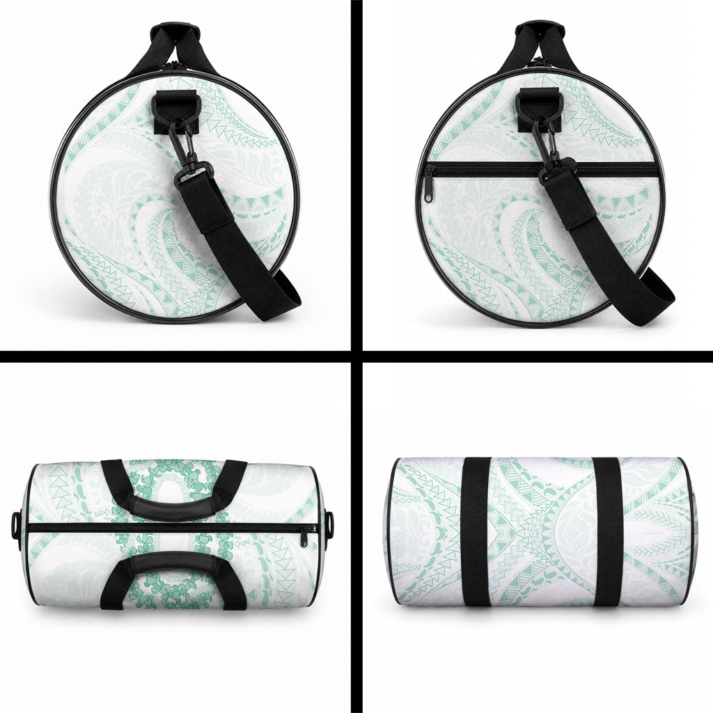 Aloha Lei Onaona Duffle Bag Sage Green Hawaiian Tribal Pattern LT9 - Polynesian Pride