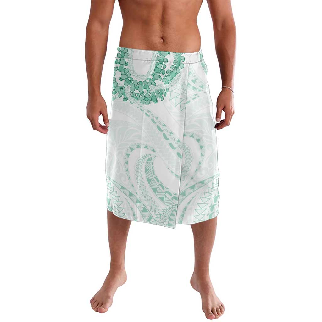 Aloha Lei Onaona Lavalava Sage Green Hawaiian Tribal Pattern
