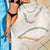 Aloha Lei Mikioi Beach Blanket Beige Polynesian Tribal Tatau Pattern