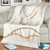 Aloha Lei Mikioi Blanket Beige Polynesian Tribal Tatau Pattern