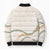 Aloha Lei Mikioi Bomber Puffer Jacket Beige Polynesian Tribal Tatau Pattern - Polynesian Pride