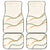 Aloha Lei Mikioi Car Mats Beige Polynesian Tribal Tatau Pattern