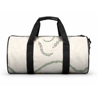 Aloha Lei Mikioi Duffle Bag Beige Polynesian Tribal Tatau Pattern LT9 One size Beige - Polynesian Pride