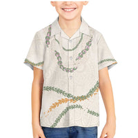 Aloha Lei Mikioi Family Matching Mermaid Dress and Hawaiian Shirt Beige Polynesian Tribal Tatau Pattern LT9 Son's Shirt Beige - Polynesian Pride