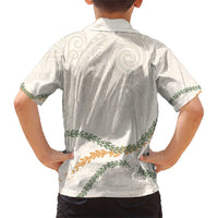 Aloha Lei Mikioi Family Matching Short Sleeve Bodycon Dress and Hawaiian Shirt Beige Polynesian Tribal Tatau Pattern LT9 - Polynesian Pride