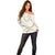 Aloha Lei Mikioi Off Shoulder Sweater Beige Polynesian Tribal Tatau Pattern