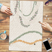Aloha Lei Mikioi Puzzle Beige Polynesian Tribal Tatau Pattern - Polynesian Pride
