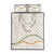 Aloha Lei Mikioi Quilt Bed Set Beige Polynesian Tribal Tatau Pattern