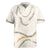 Aloha Lei Mikioi Rugby Jersey Beige Polynesian Tribal Tatau Pattern